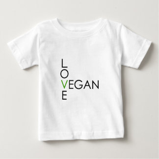 T-shirt Pour Bébé Végétalien d'amour
