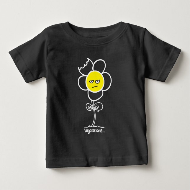 T-shirt Pour Bébé Végétariens... (Devant)
