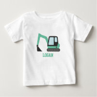 Véhicule de chantier pelleteuse verte pour enfants