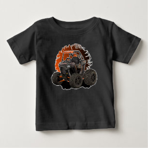T-shirt Pour Bébé Véhicule tout-terrain UTV de dessin animé