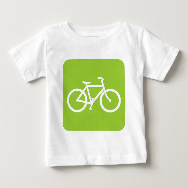T-shirt Pour Bébé Vélo - Martian Green (Devant)