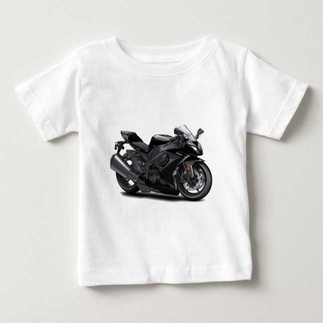 T-shirt Pour Bébé Vélo noir Ninja (Devant)