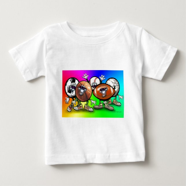 T-shirt Pour Bébé Ventilateur sportif (Devant)