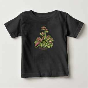 T-shirt Pour Bébé Vénus Trap Plante Carnivore Plante Vénus Fly