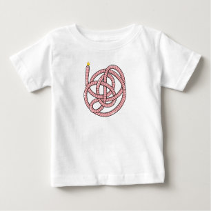 T-shirt Pour Bébé Ver à dessin en couronne