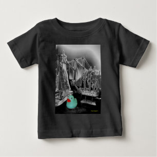 T-shirt Pour Bébé "Vers le bas usage en caoutchouc de bébé de cana