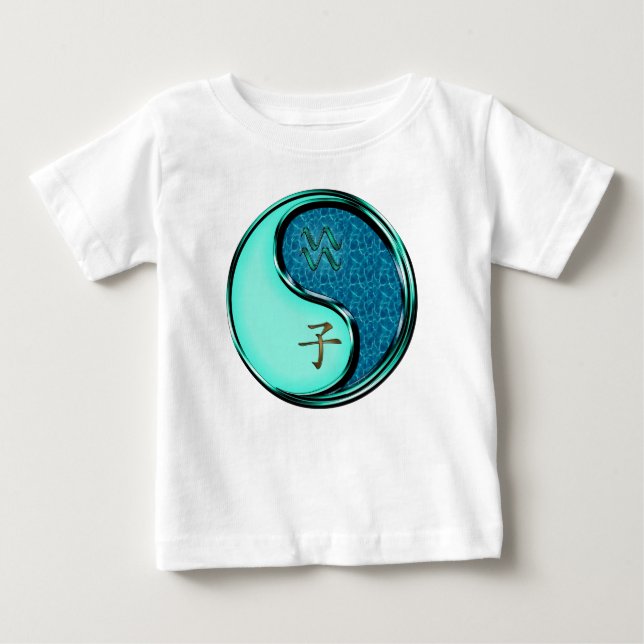 T-shirt Pour Bébé Verseau & Rat d'eau (Devant)