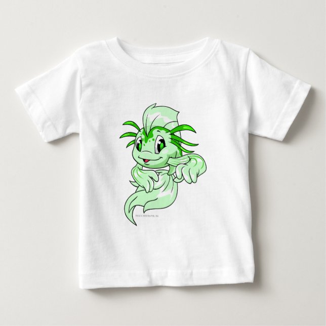 T-shirt Pour Bébé Vert de Koi (Devant)