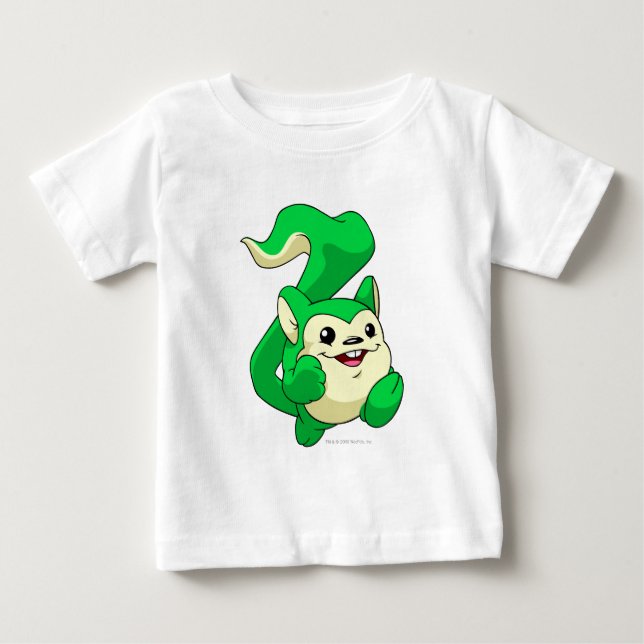 T-shirt Pour Bébé Vert de Meerca (Devant)