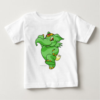 T-shirt Pour Bébé Vert éléphante
