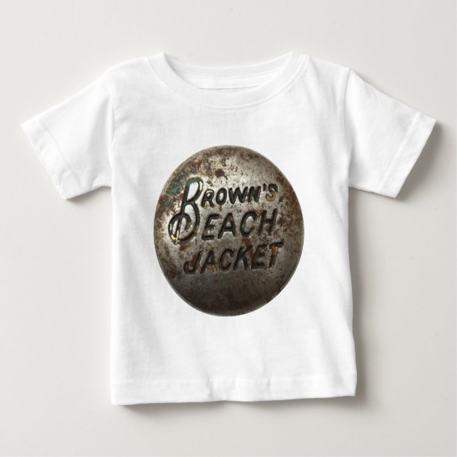 T-shirt Pour Bébé Veste de la plage de Brown (Devant)