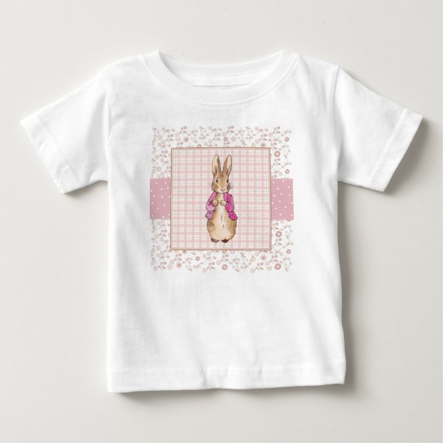 T-shirt Pour Bébé Veste rose classique de lapin (Devant)