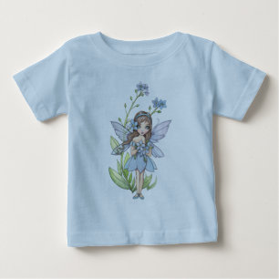 T-shirt Pour Bébé Vêtement bébé fleur de ne m'oublie pas mignonne fé