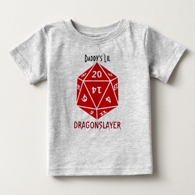 T-shirt Pour Bébé Vêtement Geek Red Die (Devant)