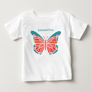 T-shirt Pour Bébé Vêtement personnalisé papillon stylisé