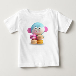 T-shirt Pour Bébé Vêtements de bébé macaron colorés et mignons