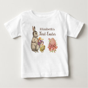 T-shirt Pour Bébé Vêtements de premier Pâques Bébé Lapin de Pâques V