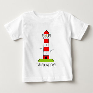 T-shirt Pour Bébé Vêtements nautiques pour enfants Cartoon phare r