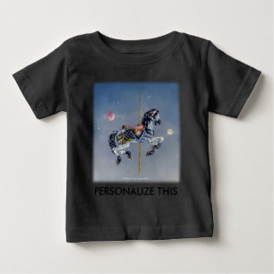 T-shirt Pour Bébé Vêtements pour bébés - Gray Mare Carousel Horse