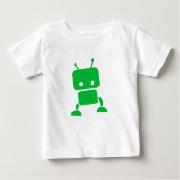 Vêtements verts de bébé de robot de bébé