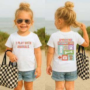 T-shirt Pour Bébé Vétérinaire Professionnel Iconique Conçu sur mesur