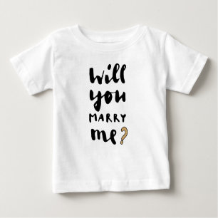 T-shirt Pour Bébé Veux-tu m'épouser en costume de bébé ?