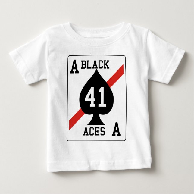 T-shirt Pour Bébé VFA - 41e Escadron de chasseurs Black Aces (Devant)