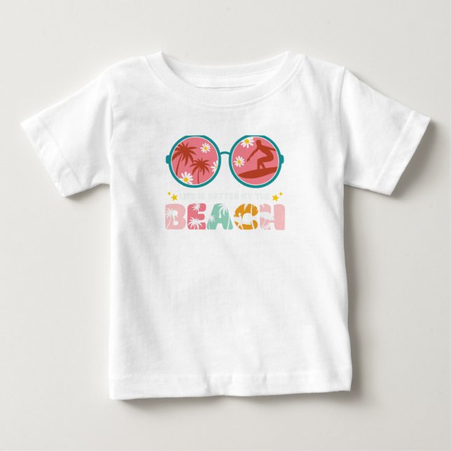 T-shirt Pour Bébé Vibes (Devant)