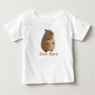 T-shirt Pour Bébé Vibes Coco-Bara. Coeur Capybara : Couture de coco