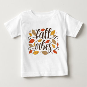 T-shirt Pour Bébé Vibes d'automne