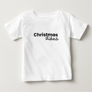 T-shirt Pour Bébé Vibes de Noël Moderne minimaliste tendance styli