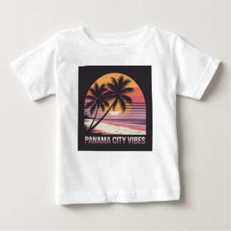T-shirt Pour Bébé Vibes de Panama City