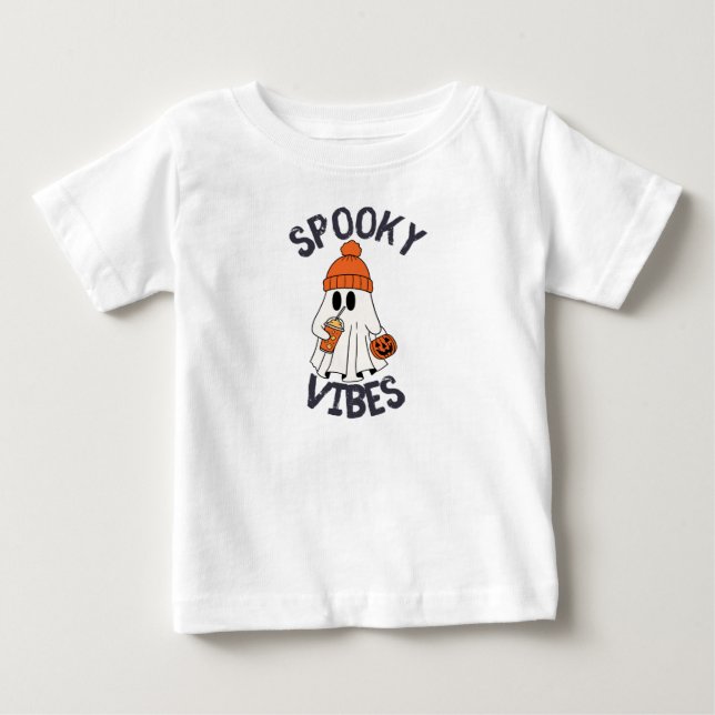T-shirt Pour Bébé Vibes éffrayantes (Devant)