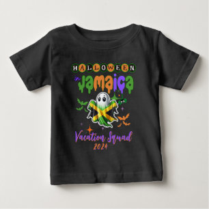 T-shirt Pour Bébé Vibes éffrayantes en Jamaïque Tropical Halloween a