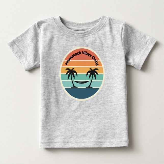 T-shirt Pour Bébé Vibes Hammock (Devant)