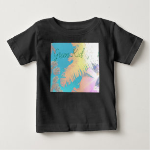 T-shirt Pour Bébé Vibes positives Palmiers tropicaux