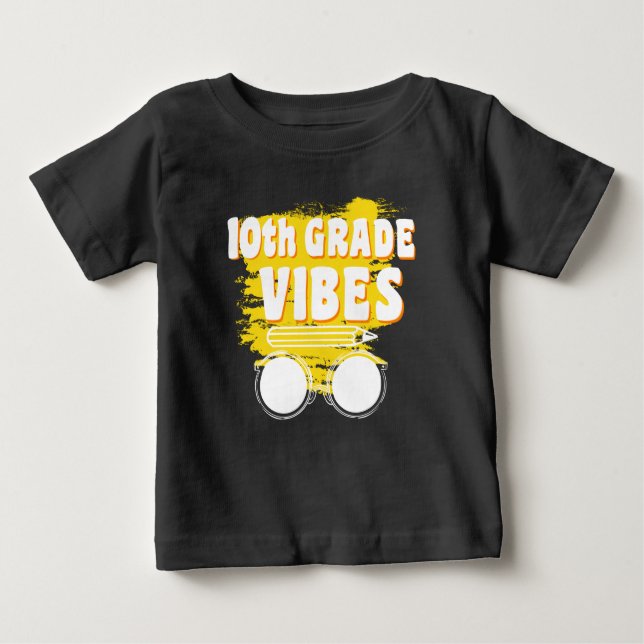 T-shirt Pour Bébé Vibes Shirt First Day (Devant)