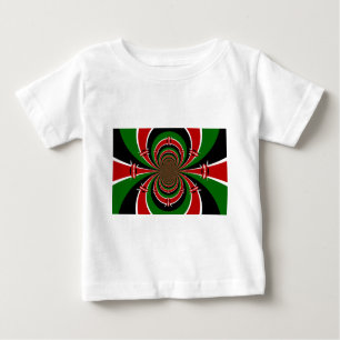 T-shirt Pour Bébé Vibrant Kenya Vision : Drapeau kényan en miroir
