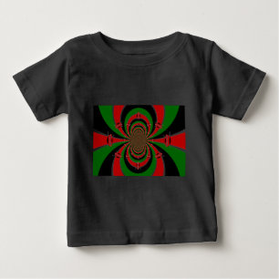 T-shirt Pour Bébé Vibrant Kenya Vision : Drapeau kényan en miroir