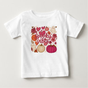T-shirt Pour Bébé Vibrations Effrayantes - Halloween