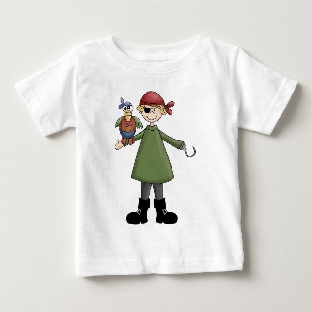 T-shirt Pour Bébé Vie D'Un Pirate (Devant)