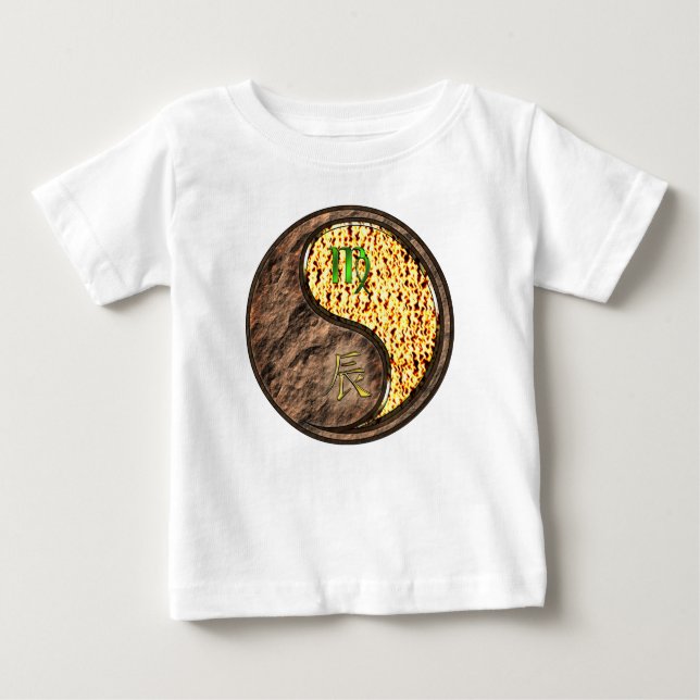 T-shirt Pour Bébé Vierge & Dragon de Feu (Devant)