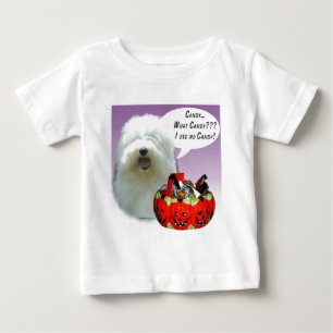 T-shirt Pour Bébé Vieux anglais Cheepdog Halloween Candy