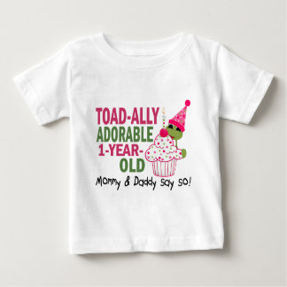 T-shirt Pour Bébé Vieux d'une année adorable de Toadally