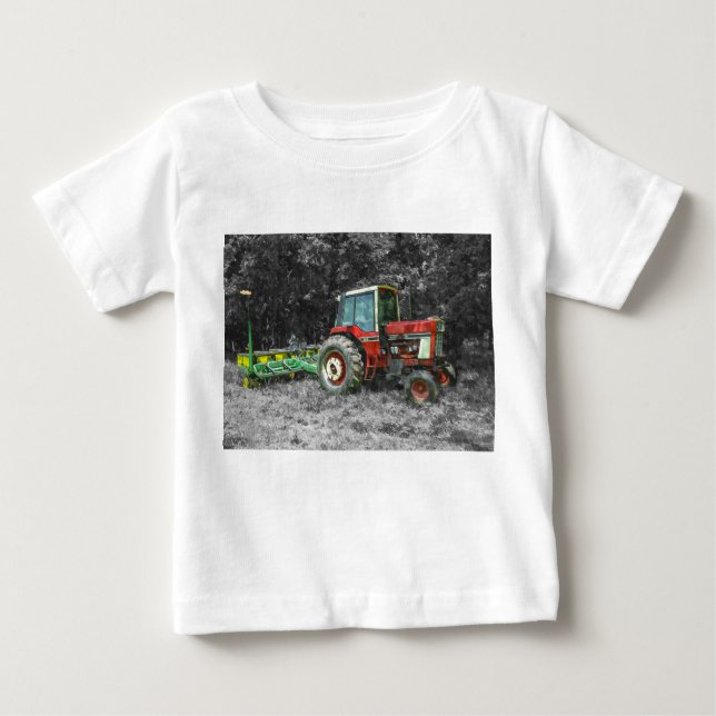 T-shirt Pour Bébé Vieux tracteur international (Devant)
