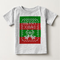 Vilain pull motif sonnettes Joyeux fils Xmas