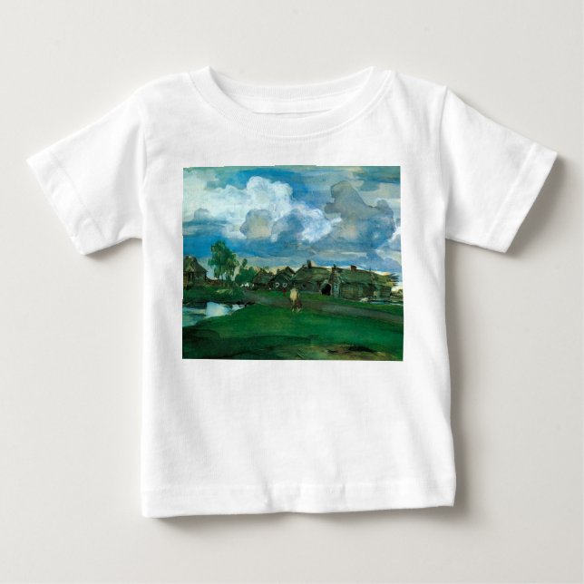 T-shirt Pour Bébé Village russe Valentin Serov (Devant)