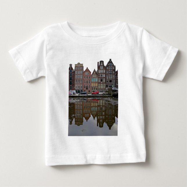 T-shirt Pour Bébé Ville d'Amsterdam (Devant)