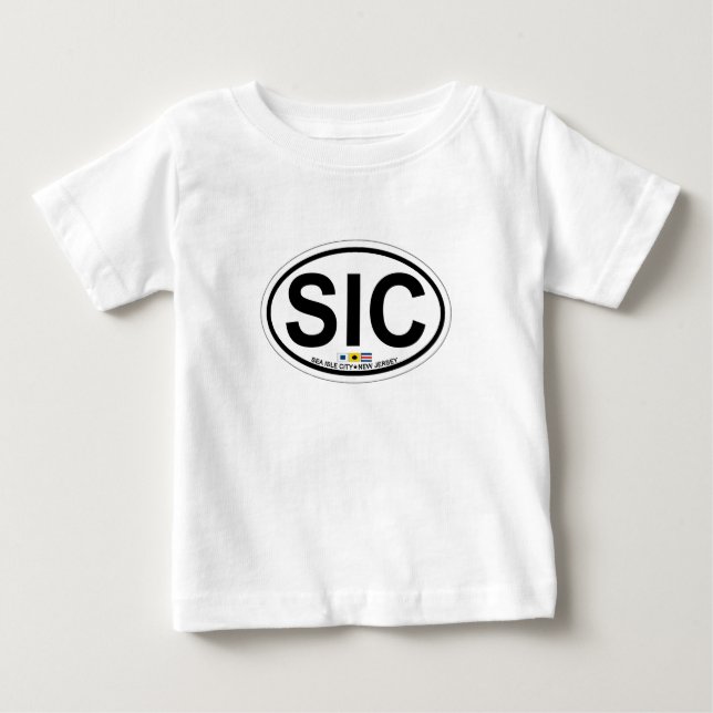 T-shirt Pour Bébé Ville d'île de mer (Devant)
