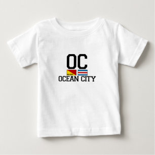 T-shirt Pour Bébé Ville d'océan